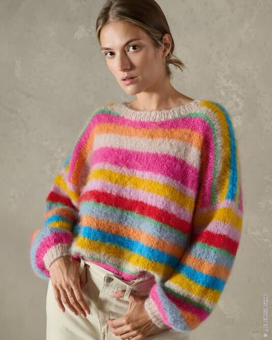 STRIPED SWEATER - Mohair Moda
Show details