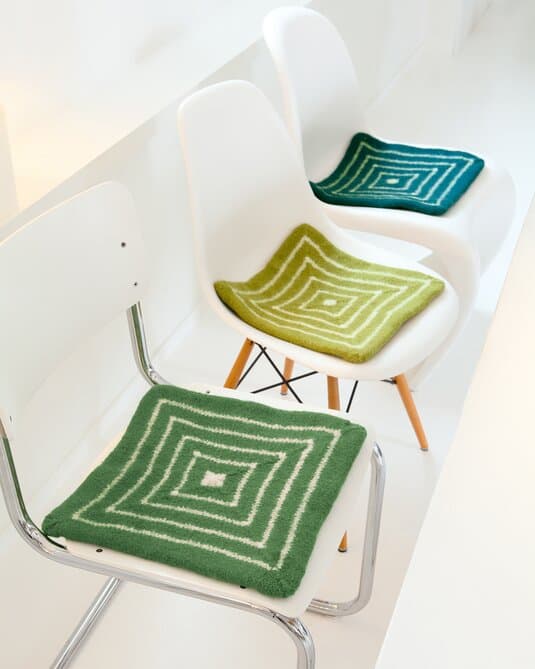 Double worked chair cushion in check look
Show details