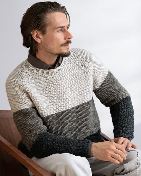 SWEATER IN A MIX OF COLORS AND PATTERNS - Landlust Naturwolle
Show details