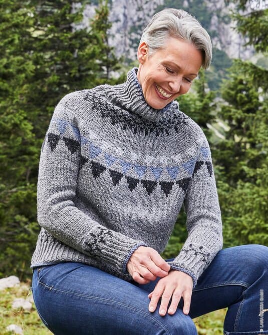 JACQUARD SWEATER - Landlust Soft Tweed 90
Show details