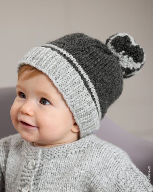 TWO-TONE HAT WITH POMPOM - Cool Merino Big
Show details