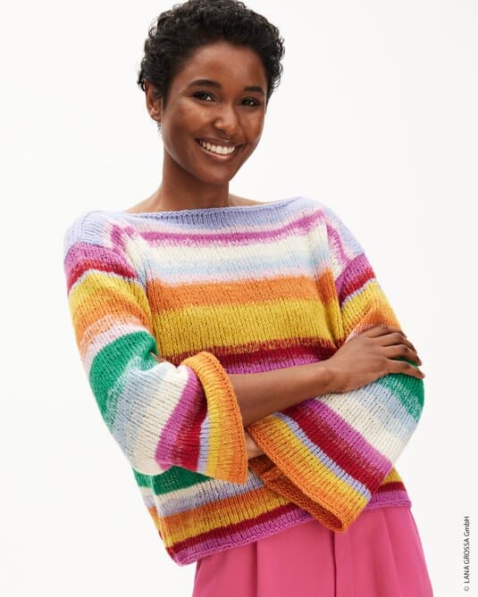 STRIPED SWEATER SMOOTH RIGHT - Soffio
Show details