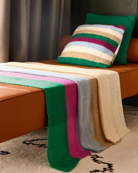 BLANKET SMOOTH RIGHT IN STRIPES - Soffio
Show details