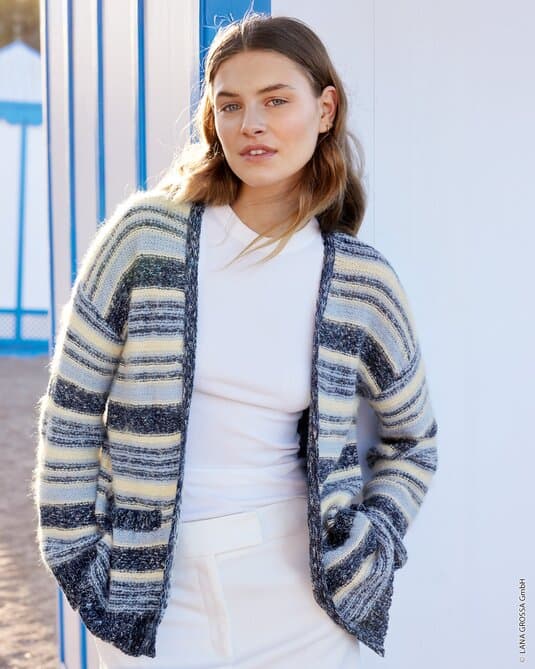 CARDIGAN WITH LIFT STITCH PATTERN - Maglia & Setasuri & Finito
Show details