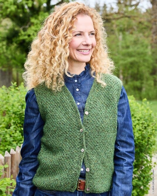 VEST WITH PERL PATTERN - Landlust-Soft-Tweed 180 & Landlust Kidmohair
Show details