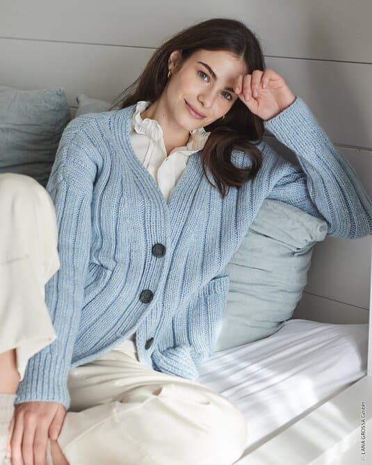 RIB CARDIGAN - Cool Merino Big
Show details