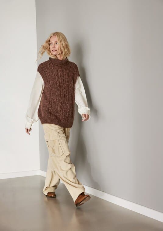 CABLE SLIPOVER - Ecopuno & Natural Superkid Tweed
Show details