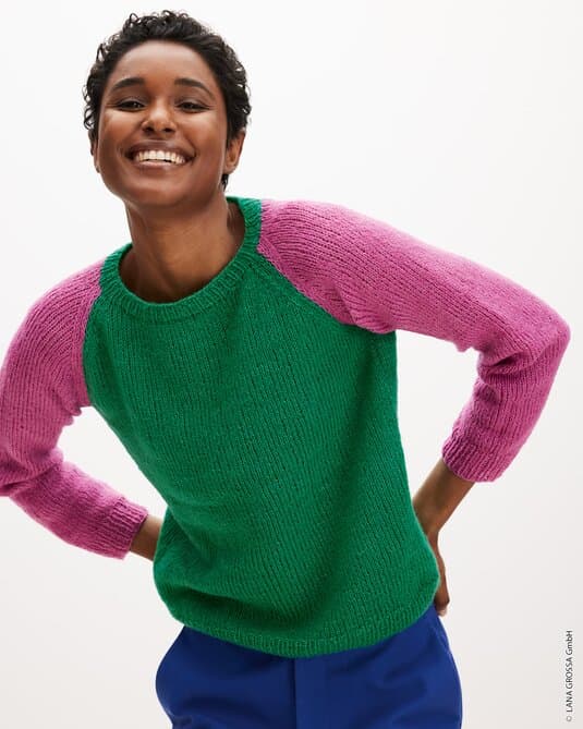 RAGLAN SWEATER PLAIN RIGHT - Soffio
Show details